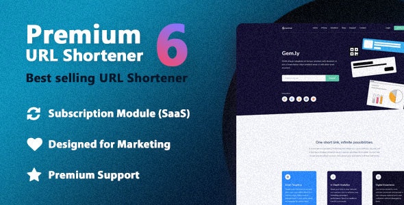 Premium URL Shortener v6.0 - PHP短网址商业pj版