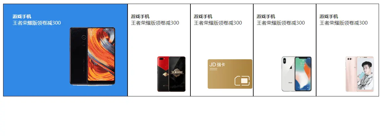 jQuery鼠标滑过焦点图切换展示效果