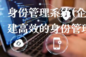 身份管理系统(企业如何构建高效的身份管理系统)