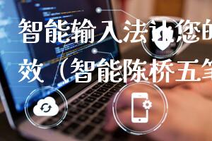 智能输入法让您的打字更高效（智能陈桥五笔注册码）