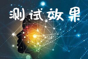 测试效果