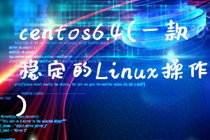 centos6.4(一款稳定的Linux操作系统)